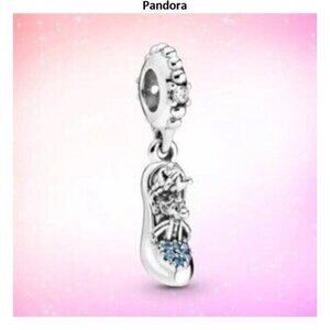 PANDORA Disney Cinderella Slipper Shoe Heel Charm
